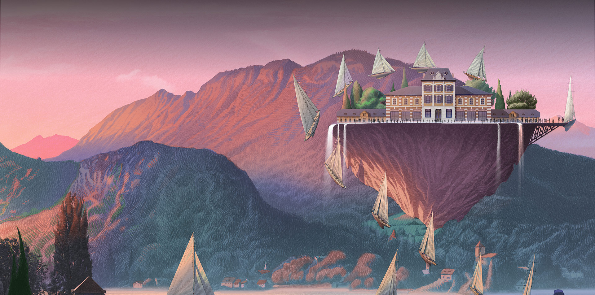 Affiche de la Cité internationale du cinéma d'animation, réalisée par Laurent Durieux // Cité internationale du cinéma d'animation's poster, illustrated by Laurent Durieux