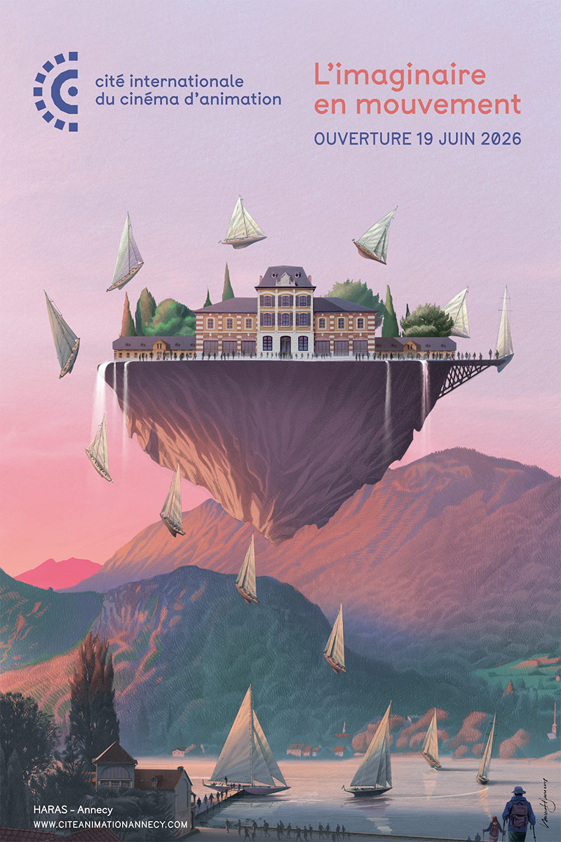 Affiche de l'ouverture de la Cité, par Laurent Durieux